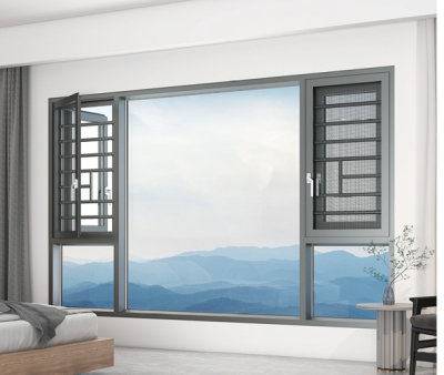 110断桥窗纱一体